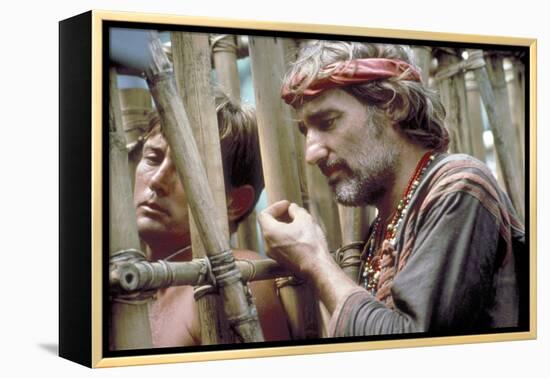 APOCALYPSE NOW, 1979 directed by FRANCIS FORD COPPOLA Martin Sheen and Dennis Hopper (photo)-null-Framed Stretched Canvas
