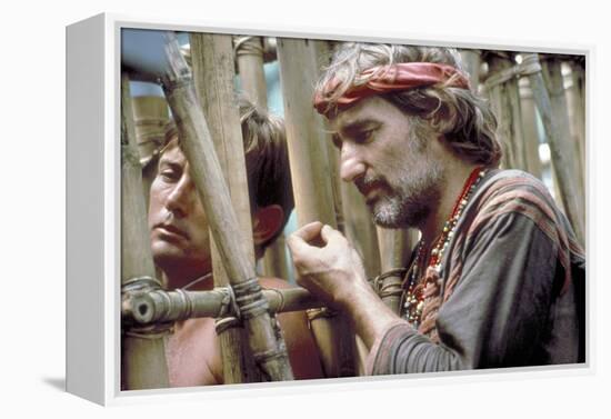 APOCALYPSE NOW, 1979 directed by FRANCIS FORD COPPOLA Martin Sheen and Dennis Hopper (photo)-null-Framed Stretched Canvas