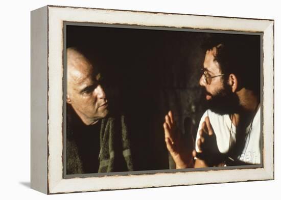 APOCALYPSE NOW, 1979 directed by FRANCIS FORD COPPOLA On the set, Francis Ford Coppola directs Marl-null-Framed Stretched Canvas