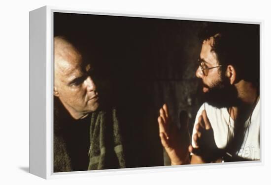 APOCALYPSE NOW, 1979 directed by FRANCIS FORD COPPOLA On the set, Francis Ford Coppola directs Marl-null-Framed Stretched Canvas