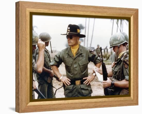 APOCALYPSE NOW, 1979 directed by FRANCIS FORD COPPOLA Robert Duvall (photo)-null-Framed Stretched Canvas