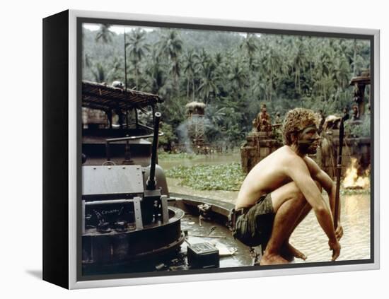 APOCALYPSE NOW, 1979 directed by FRANCIS FORD COPPOLA Sam Bottoms (photo)-null-Framed Stretched Canvas