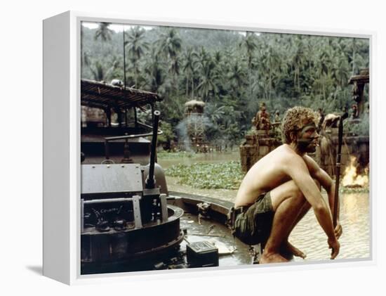 APOCALYPSE NOW, 1979 directed by FRANCIS FORD COPPOLA Sam Bottoms (photo)-null-Framed Stretched Canvas