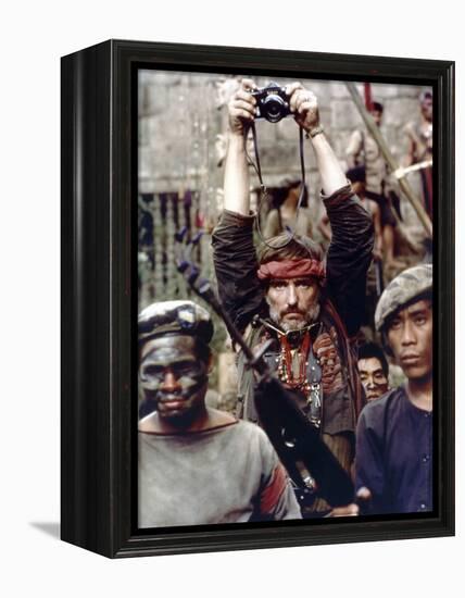 Apocalypse Now by Francis Ford Coppola with Dennis Hopper, 1979 (photo)-null-Framed Stretched Canvas