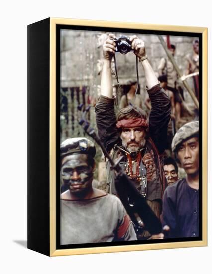 Apocalypse Now by Francis Ford Coppola with Dennis Hopper, 1979 (photo)-null-Framed Stretched Canvas