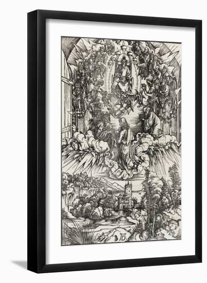 Apocalypse of Saint John - St. John Called to Heaven-Albrecht Dürer-Framed Giclee Print