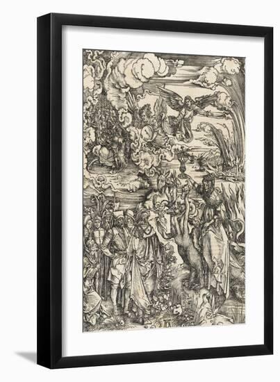 Apocalypse of Saint John - the Prostitute of Babylon -Albrecht Dürer-Framed Giclee Print