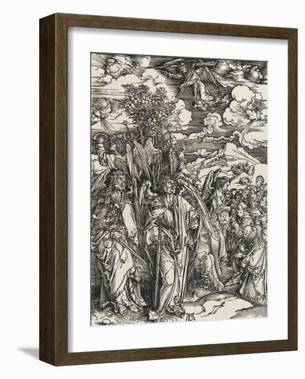 Apocalypse selon Saint Jean - Les 4 anges arrêtant le vent et choisissant les élus-Albrecht Dürer-Framed Giclee Print