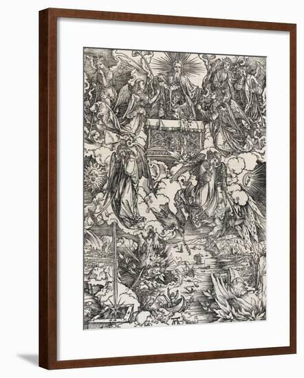 Apocalypse selon Saint Jean - Les 7 anges jouant de la trompette-Albrecht Dürer-Framed Giclee Print