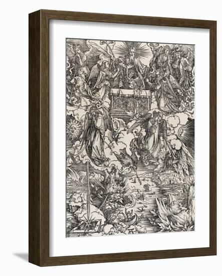 Apocalypse selon Saint Jean - Les 7 anges jouant de la trompette-Albrecht Dürer-Framed Giclee Print