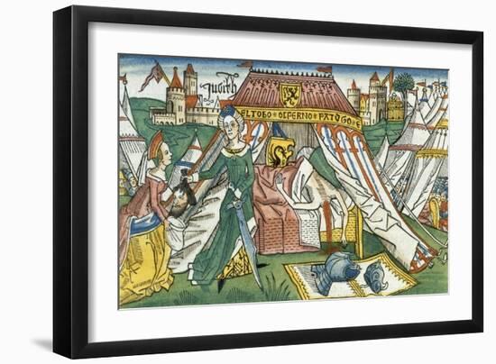 Apocrypha: Judith with the Severed Head of Holofernes-null-Framed Giclee Print