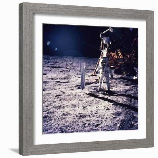 Apollo 11 Aldrin-Niel Armstrong-Framed Photographic Print