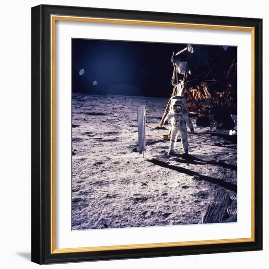 Apollo 11 Aldrin-Niel Armstrong-Framed Photographic Print