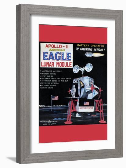 Apollo-11 American Eagle Lunar Module-null-Framed Premium Giclee Print