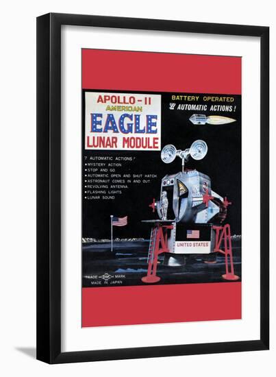 Apollo-11 American Eagle Lunar Module-null-Framed Premium Giclee Print