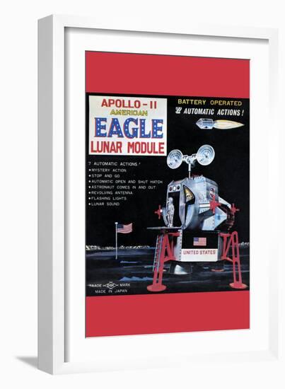 Apollo-11 American Eagle Lunar Module-null-Framed Premium Giclee Print