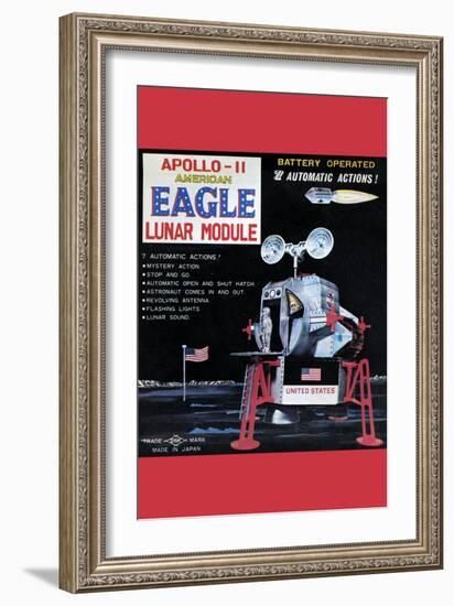 Apollo-11 American Eagle Lunar Module-null-Framed Art Print