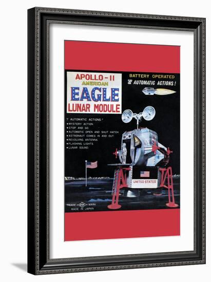 Apollo-11 American Eagle Lunar Module-null-Framed Art Print