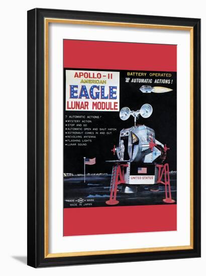 Apollo-11 American Eagle Lunar Module-null-Framed Art Print