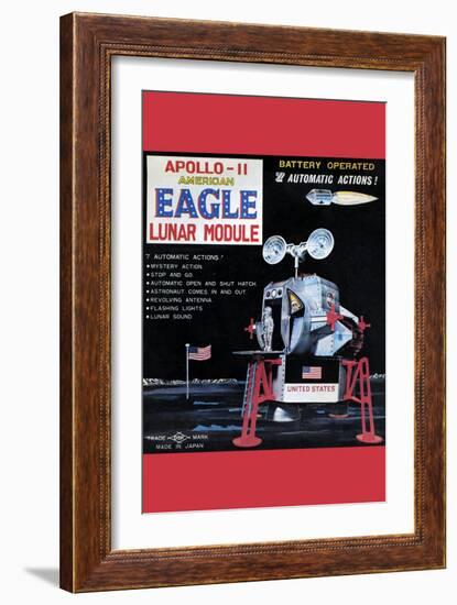 Apollo-11 American Eagle Lunar Module-null-Framed Art Print
