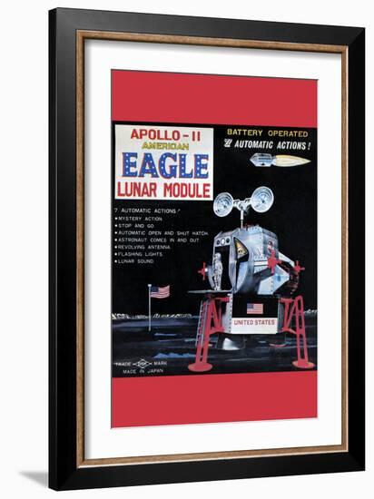 Apollo-11 American Eagle Lunar Module-null-Framed Art Print