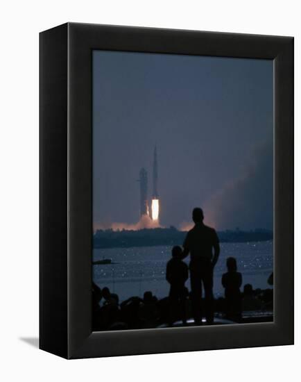 Apollo 11 Blast-Off-Ralph Crane-Framed Premier Image Canvas