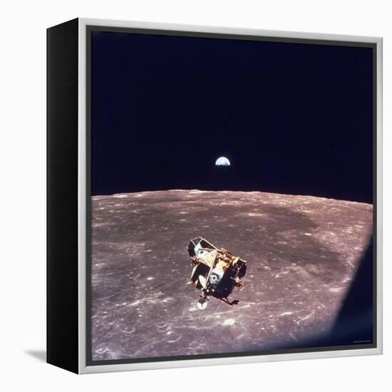 Apollo 11 Lunar Module Ascent Stage From Command Service Module During Lunar Orbit-null-Framed Premier Image Canvas