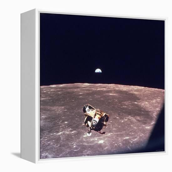 Apollo 11 Lunar Module Ascent Stage From Command Service Module During Lunar Orbit-null-Framed Premier Image Canvas