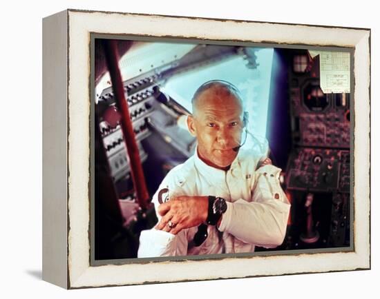 Apollo 11 Lunar Module Pilot Edwin Aldrin During the Lunar Mission, July 20, 1969-null-Framed Stretched Canvas