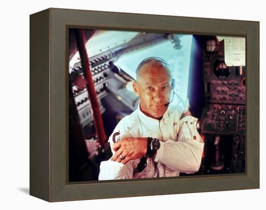 Apollo 11 Lunar Module Pilot Edwin Aldrin During the Lunar Mission, July 20, 1969-null-Framed Stretched Canvas