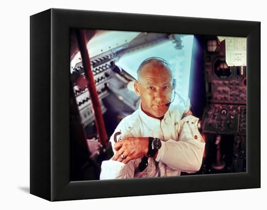 Apollo 11 Lunar Module Pilot Edwin Aldrin During the Lunar Mission, July 20, 1969-null-Framed Stretched Canvas