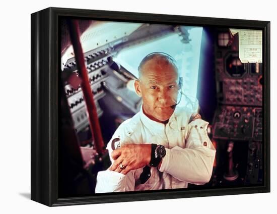 Apollo 11 Lunar Module Pilot Edwin Aldrin During the Lunar Mission, July 20, 1969-null-Framed Stretched Canvas