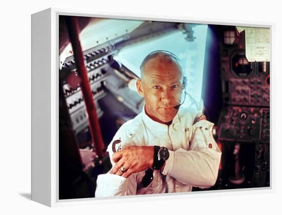 Apollo 11 Lunar Module Pilot Edwin Aldrin During the Lunar Mission, July 20, 1969-null-Framed Stretched Canvas