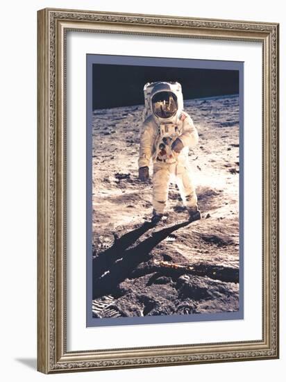 Apollo 11: Man on the Moon-null-Framed Art Print