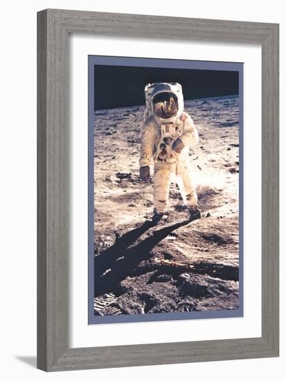 Apollo 11: Man on the Moon-null-Framed Art Print