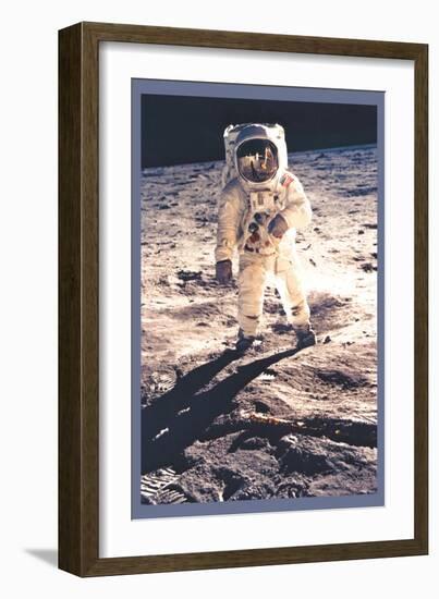 Apollo 11: Man on the Moon-null-Framed Art Print