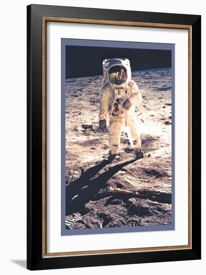 Apollo 11: Man on the Moon-null-Framed Art Print