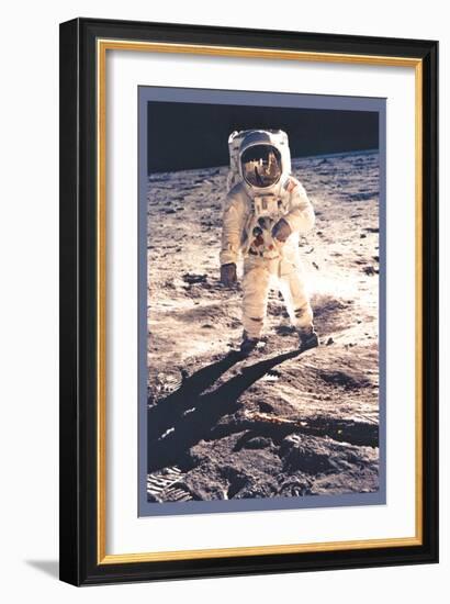 Apollo 11: Man on the Moon-null-Framed Art Print