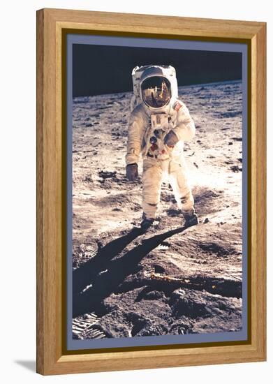 Apollo 11: Man on the Moon-null-Framed Stretched Canvas