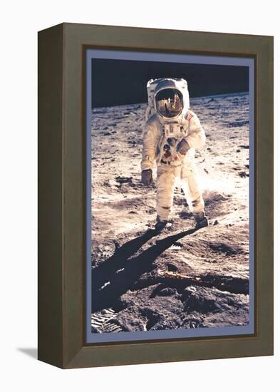 Apollo 11: Man on the Moon-null-Framed Stretched Canvas