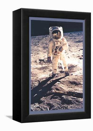 Apollo 11: Man on the Moon-null-Framed Stretched Canvas