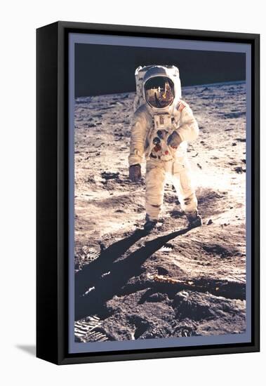 Apollo 11: Man on the Moon-null-Framed Stretched Canvas