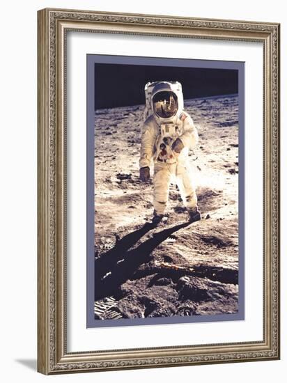 Apollo 11: Man on the Moon-null-Framed Art Print