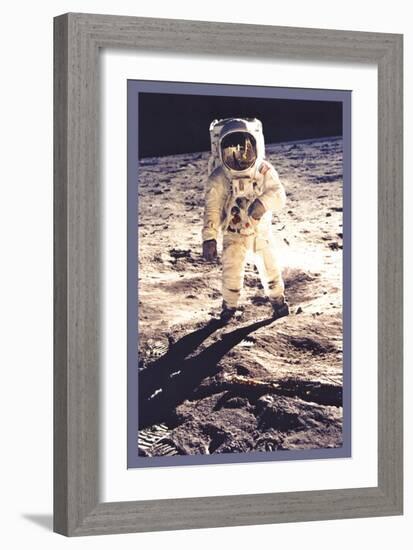 Apollo 11: Man on the Moon-null-Framed Art Print