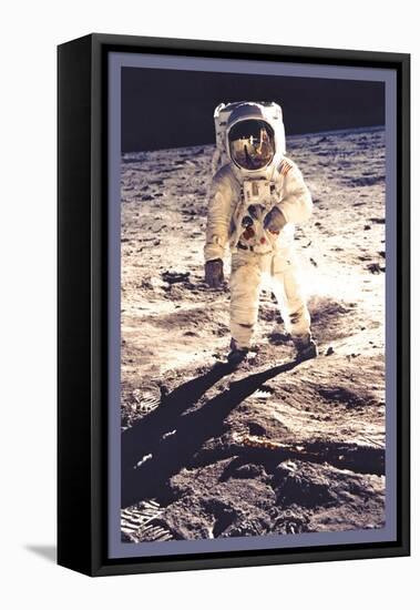 Apollo 11: Man on the Moon-null-Framed Stretched Canvas
