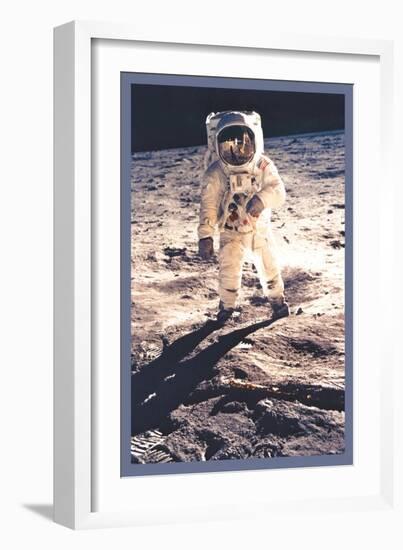 Apollo 11: Man on the Moon-null-Framed Art Print