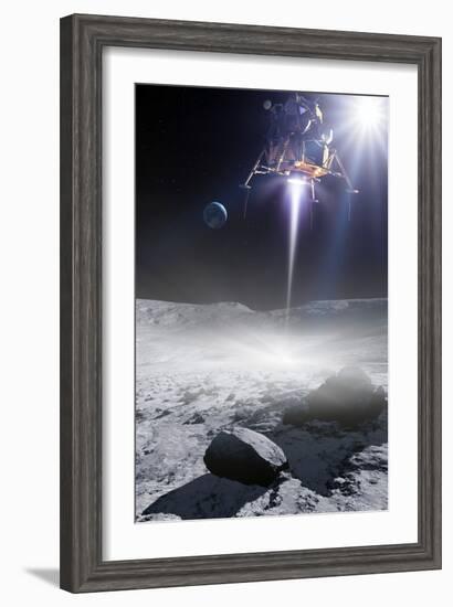 Apollo 11 Moon Landing, Artwork-Detlev Van Ravenswaay-Framed Photographic Print