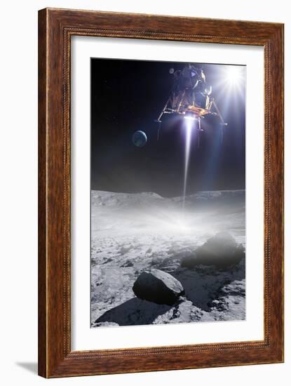 Apollo 11 Moon Landing, Artwork-Detlev Van Ravenswaay-Framed Photographic Print