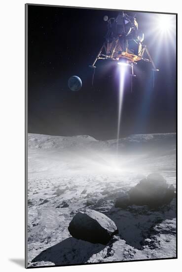 Apollo 11 Moon Landing, Artwork-Detlev Van Ravenswaay-Mounted Photographic Print