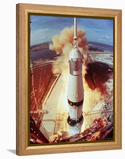 Apollo 11 Space Ship Lifting Off on Historic Flight to Moon-Ralph Morse-Framed Premier Image Canvas